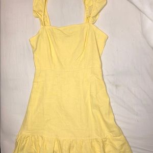 Bleuh ciel yellow strap dress